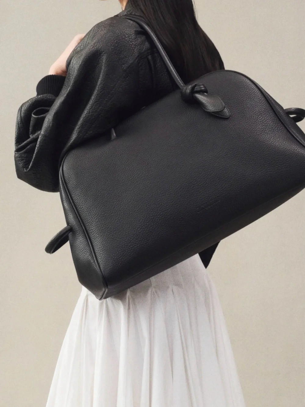 100% AUTHENTIC Jacquemus Black Leather large Turismo BRAND NEW UNUSED!